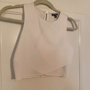 White Express Crop Top